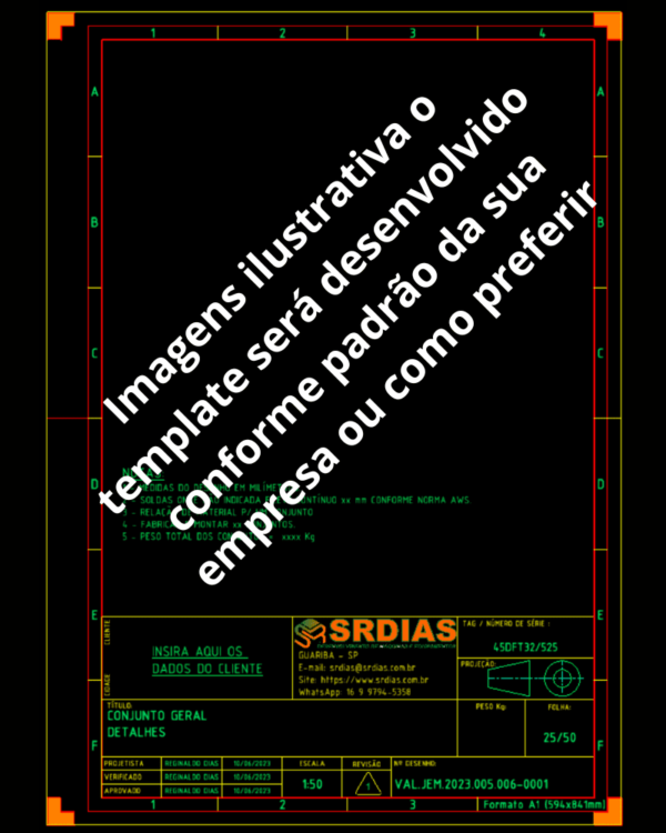 Templates Desenvolvidos no Inventor - Padronizados com os Layers do AutoCAD (ABNT NBR 16752-2020)